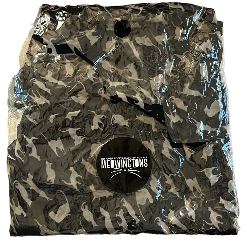 NWT Meowingtons Black Clowder Chiffon Cat Scarf